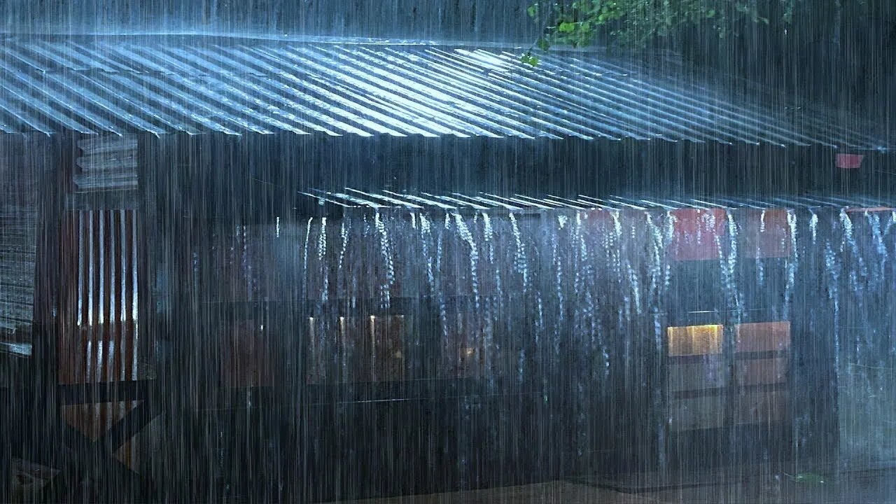 Relaxing Rain on Roof & Thunder | Fall Asleep FAST, Cure Insomnia, Soothing Rain, White Noise