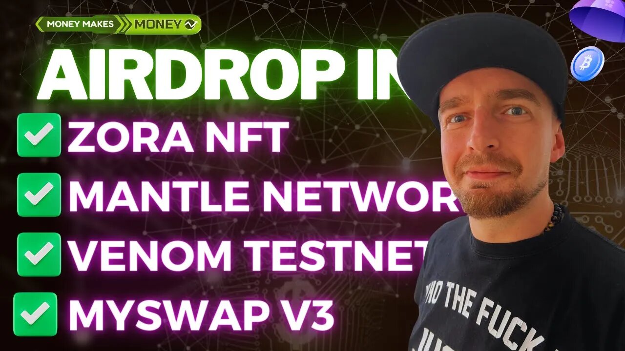 AirDrop INFO ✅ NFT od ZORA + Mantle Network + Venom Testnet Update + MySwap + Debank + MantleSwap 💸