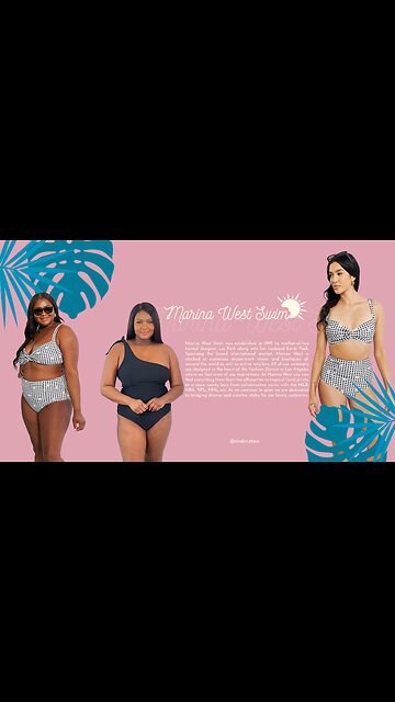 Marina West Swim Take A Dip Twist High-Rise Bikini in Black💦