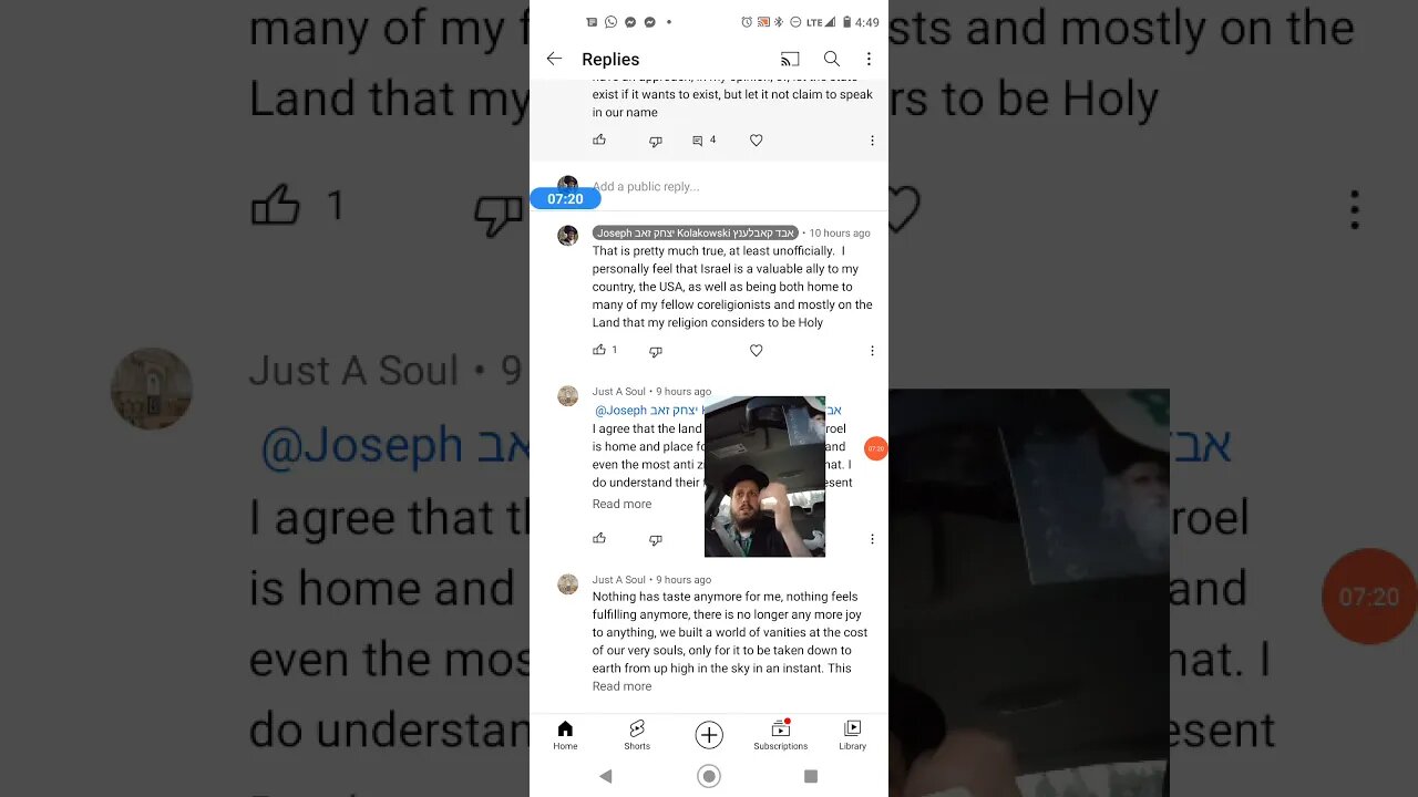 replying to comments. Zionism, Chizzuk, fun