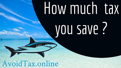 How much tax you save with a company in a low-tax country. (Rough calculation)