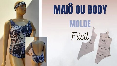 Maiô ou body molde fácil