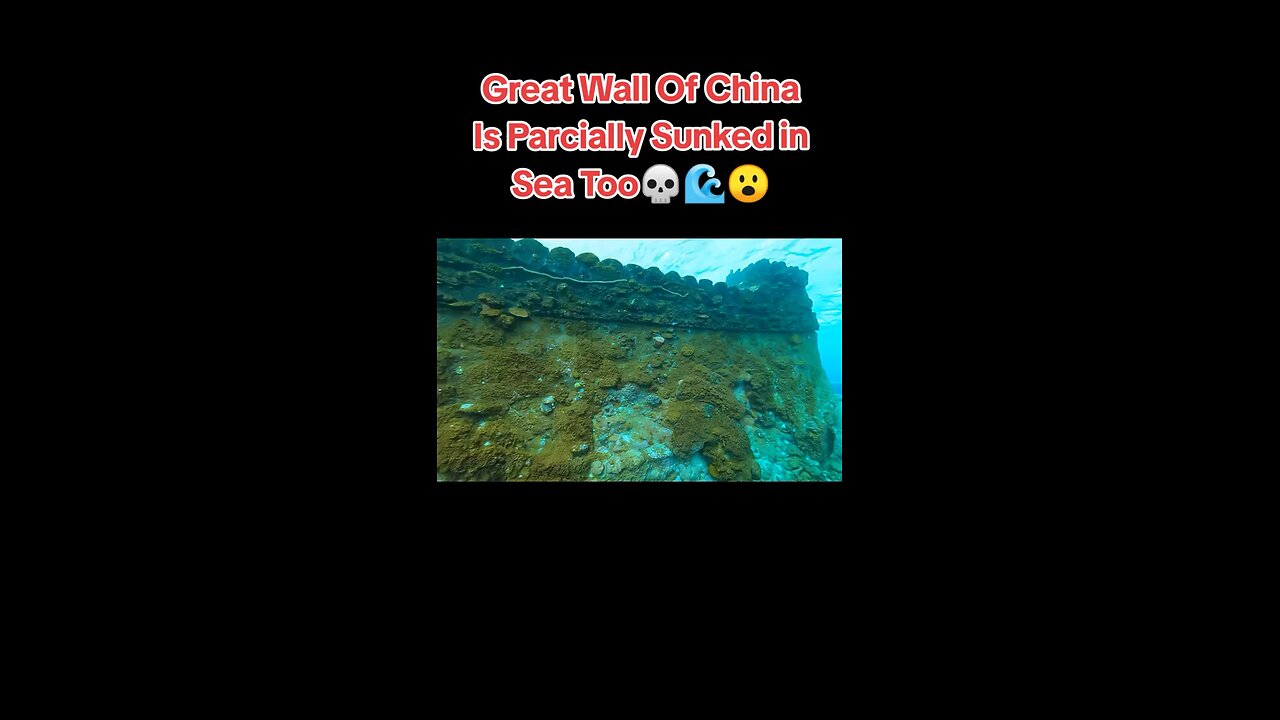 Great Wall Of “China” Partially Under Sea