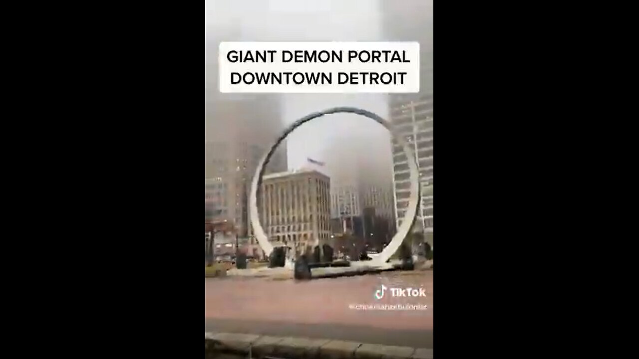 GAINT DEMON PORTAL IN DOWNTOWN DETROID