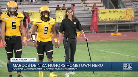 Marcos de Niza honors hometown hero Krysten Muir