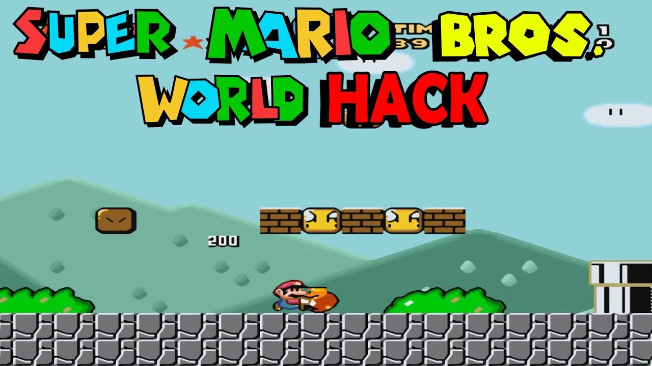 Super Mario World mas é uma Hack parecida com Mario Bros 1