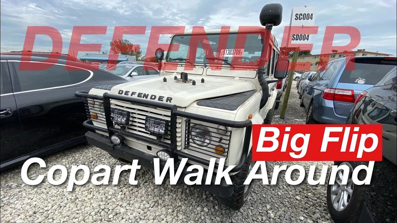 Copart Walk Around Land Rover Defender BIG FLIP PROFIT