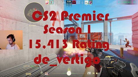 CS2 Premier Matchmaking - Season 1 - 15,413 Rating - de_vertigo