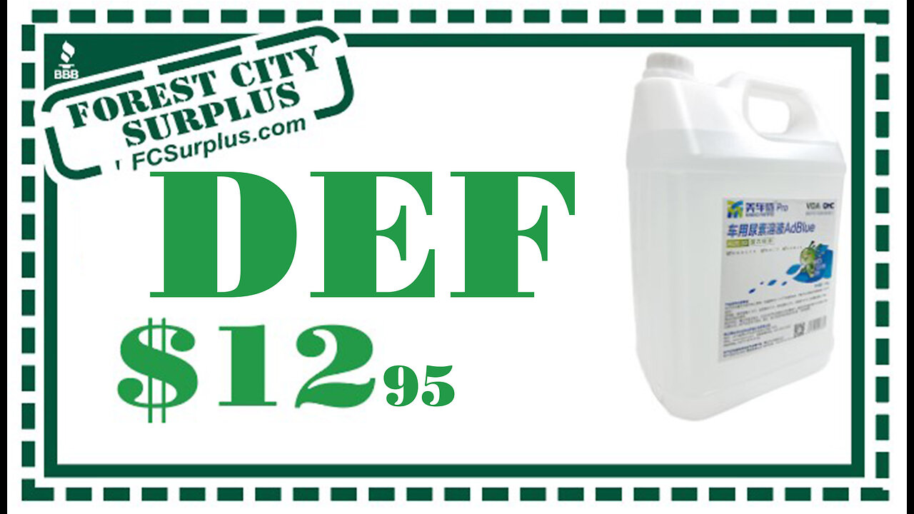 $12.95 ADBLUE DEF (DIESEL EXHAUST FLUID)