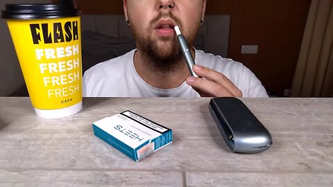 🚬 SMOKE IQOS 3 DUO SILVER | HEETS STICK TURQUOISE SELECTION [ Smoking ASMR ]