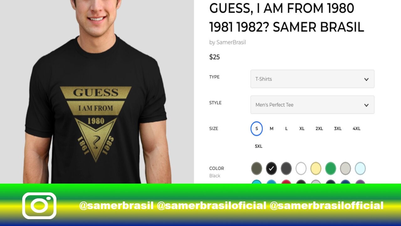 GUESS, I AM FROM 1980 1981 1982? SAMER BRASIL. @SAMERBRASIL. DESIGN BY HUMANS