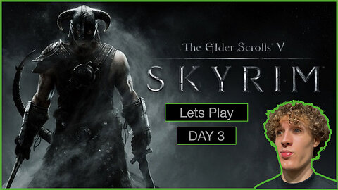 Skyrim Lets Play Day 3 🔴 Live