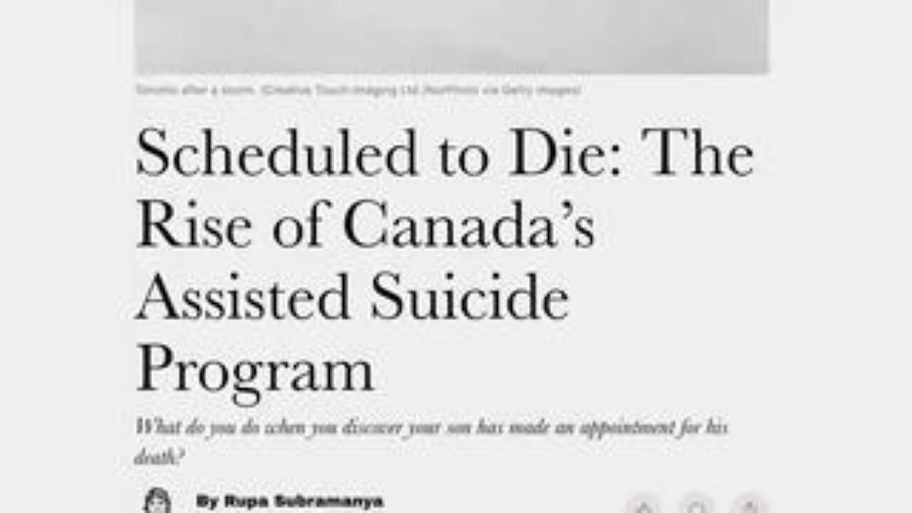 Robert Malone on Assisted Suicide: What Happens When the Government Has a Financial Incentive in You