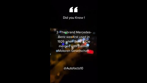 A fact about the Brand @Mercedes-Benz #mercedesbenz #mercedesamg #daimlerbenz #didyouknow #autofacts