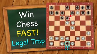 How to win chess FAST (8 moves) | Legal Trap