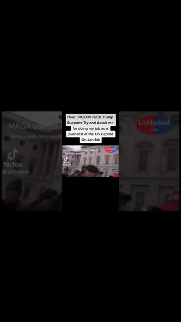 300,000 racist #Trumpsupports Assult me for doing my job as a journalist at the #USCapitol #Jan6th