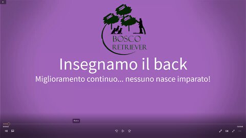 Impostiamo il back con il metodo del quadrato