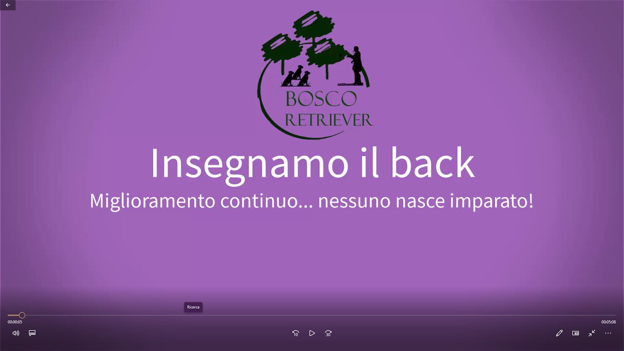 Impostiamo il back con il metodo del quadrato