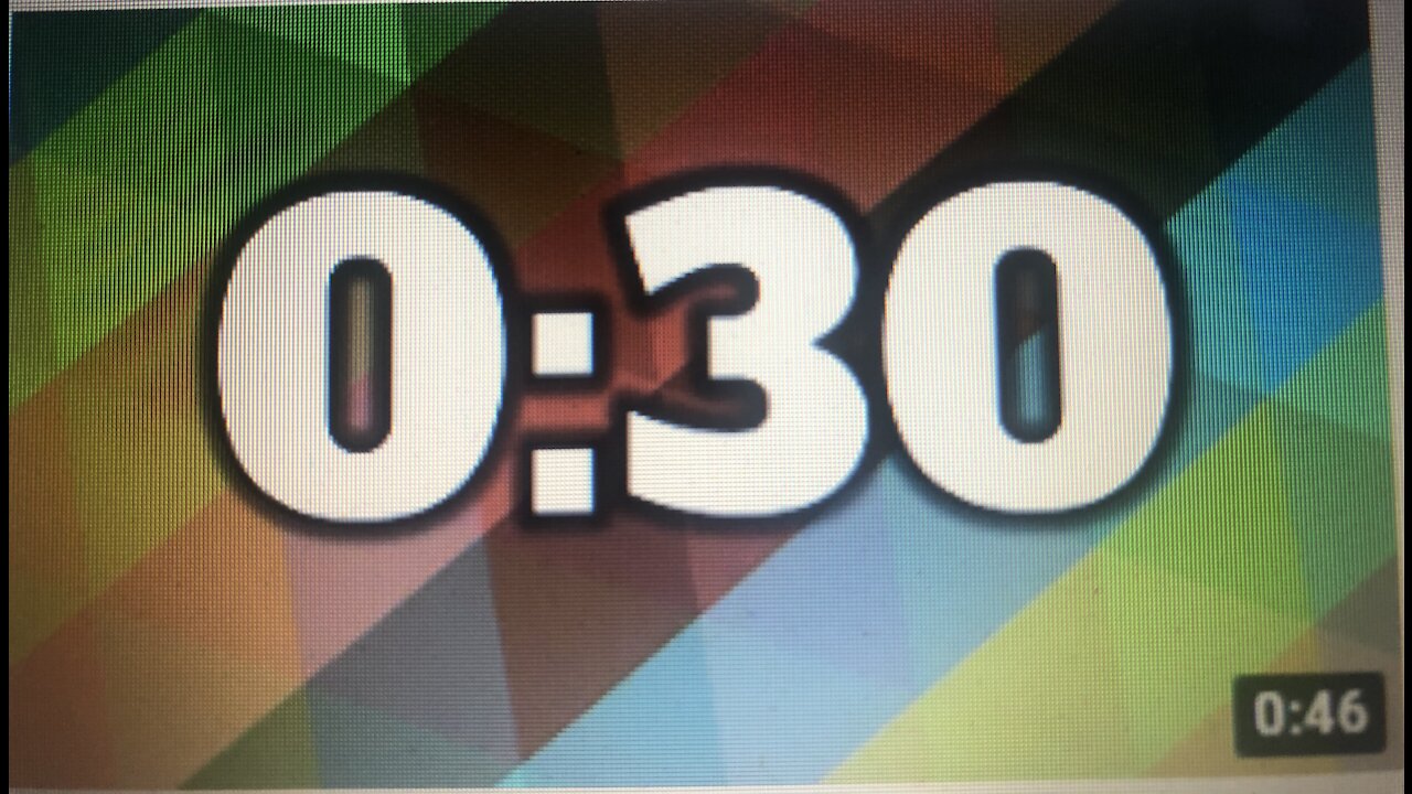 COUNTDOWN TIMER ( v 679 ) 30 sec with sound music effects 4K
