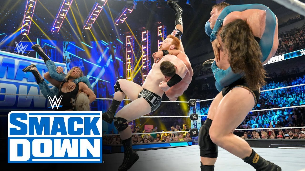 The Brawling Brutes battle Austin Theory & Pretty Deadly: SmackDown Highlights