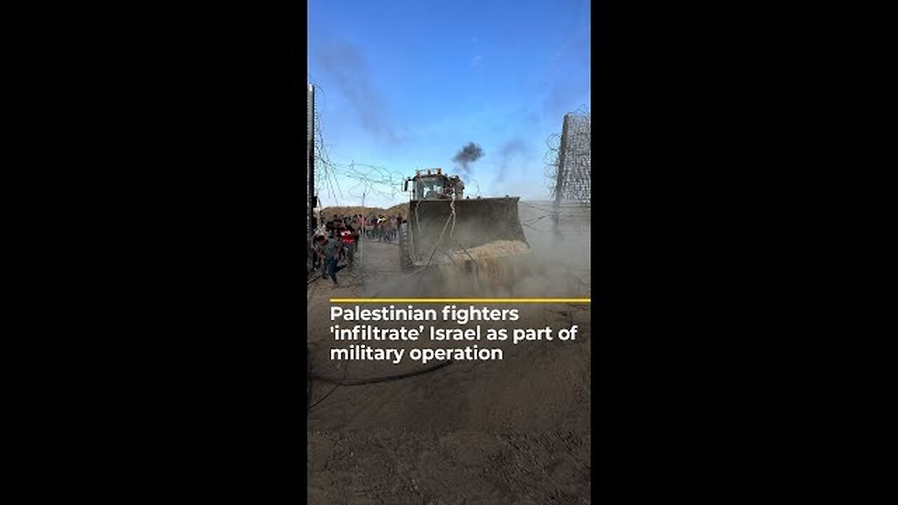 HAMAS FIGHTERS ENTER ISRAEL IN HUGE OPERATION