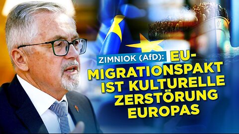 Remigrationsbefürworter Zimniok (AfD): „EU-Migrationspakt kulturelle Zerstörung Europas“