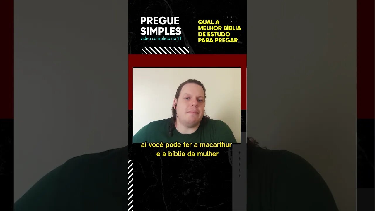 #short Qual a melhor Bíblia para pregar