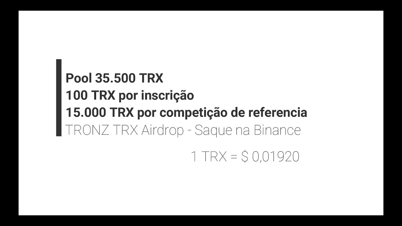 Finalizado - Airdrop Competição - Tronlink