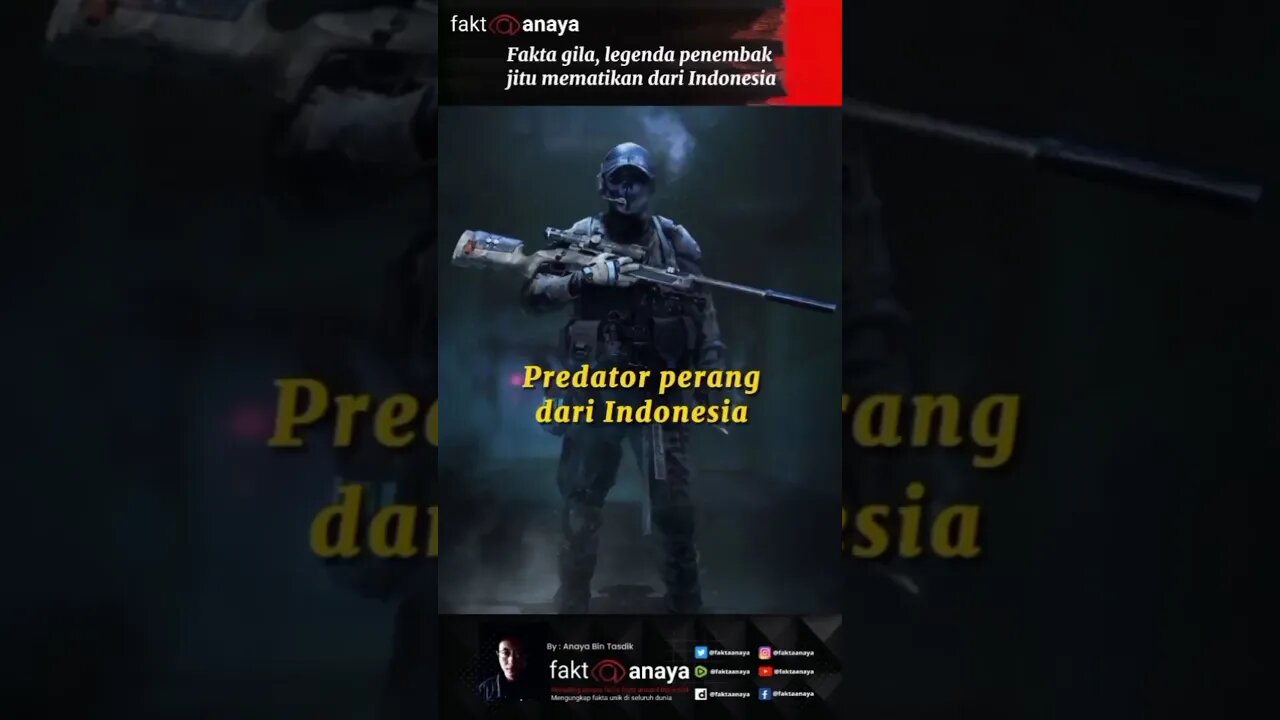 Fakta gila, legenda penembak jitu mematikan dari Indonesia #short
