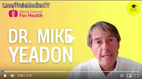 EX-Pfizer-Vizepräsident Dr. Mike Yeadon: "I am ashamed I was for vaccinations" 💥