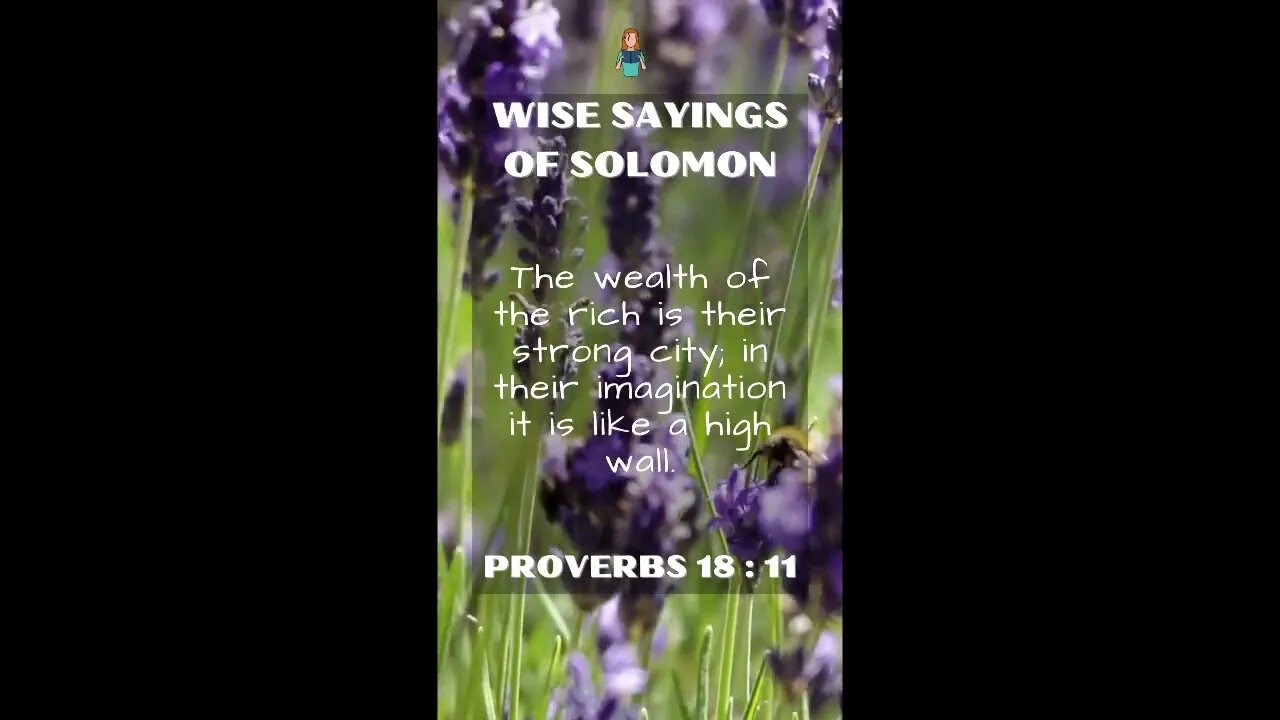 Proverbs 18:11 | NRSV Bible - Wise Sayings of Solomon