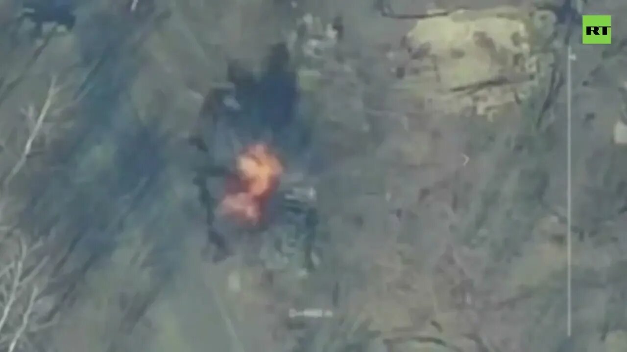 Russian Strikes Destroys Ukrainian Armor