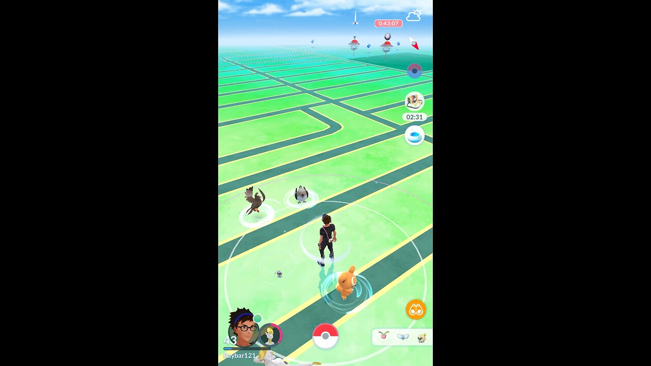 Playing Pokémon Go from my Living Room