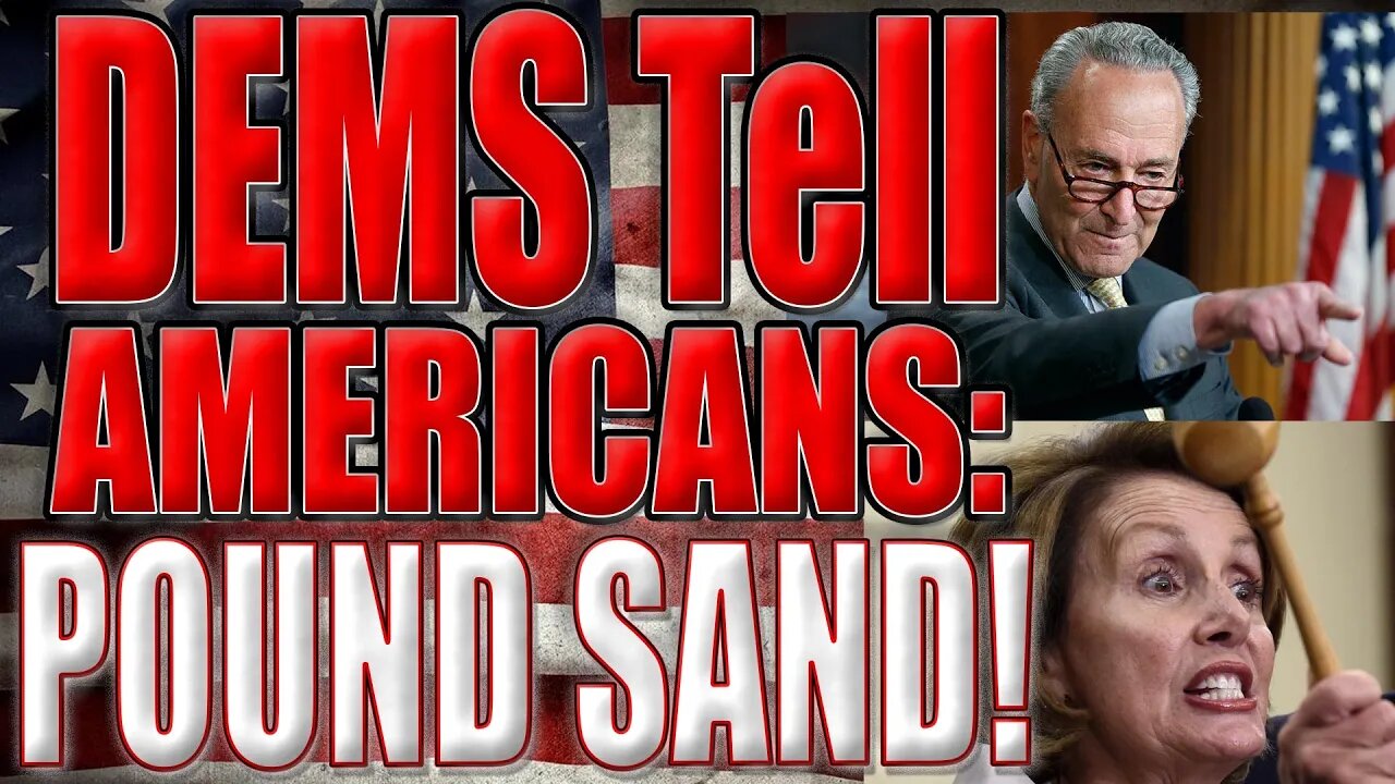 My Take - Democrat lawmakers tell half of America to pound sand, as they try again to remove Trump