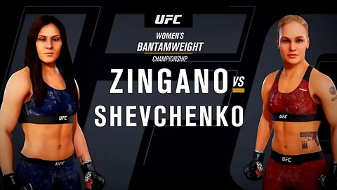 EA Sports UFC 3 Gameplay Valentina Shevchenko vs Cat Zingano