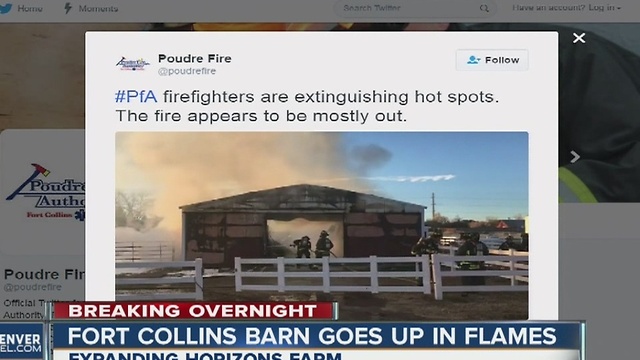 Fort Collins barn fire