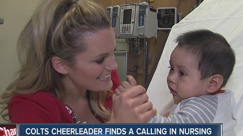 Colts cheerleader finds calling in nursing