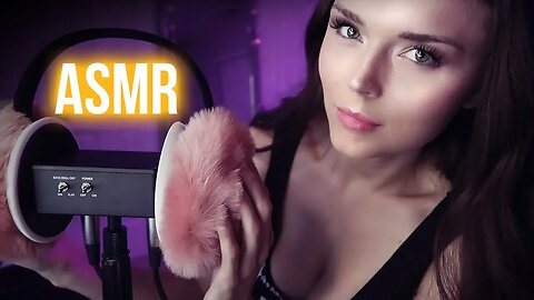 ASMR // SO RELAXING Fluffy Ear Muff Mic Scratching (scratching, tapping and rubbing)