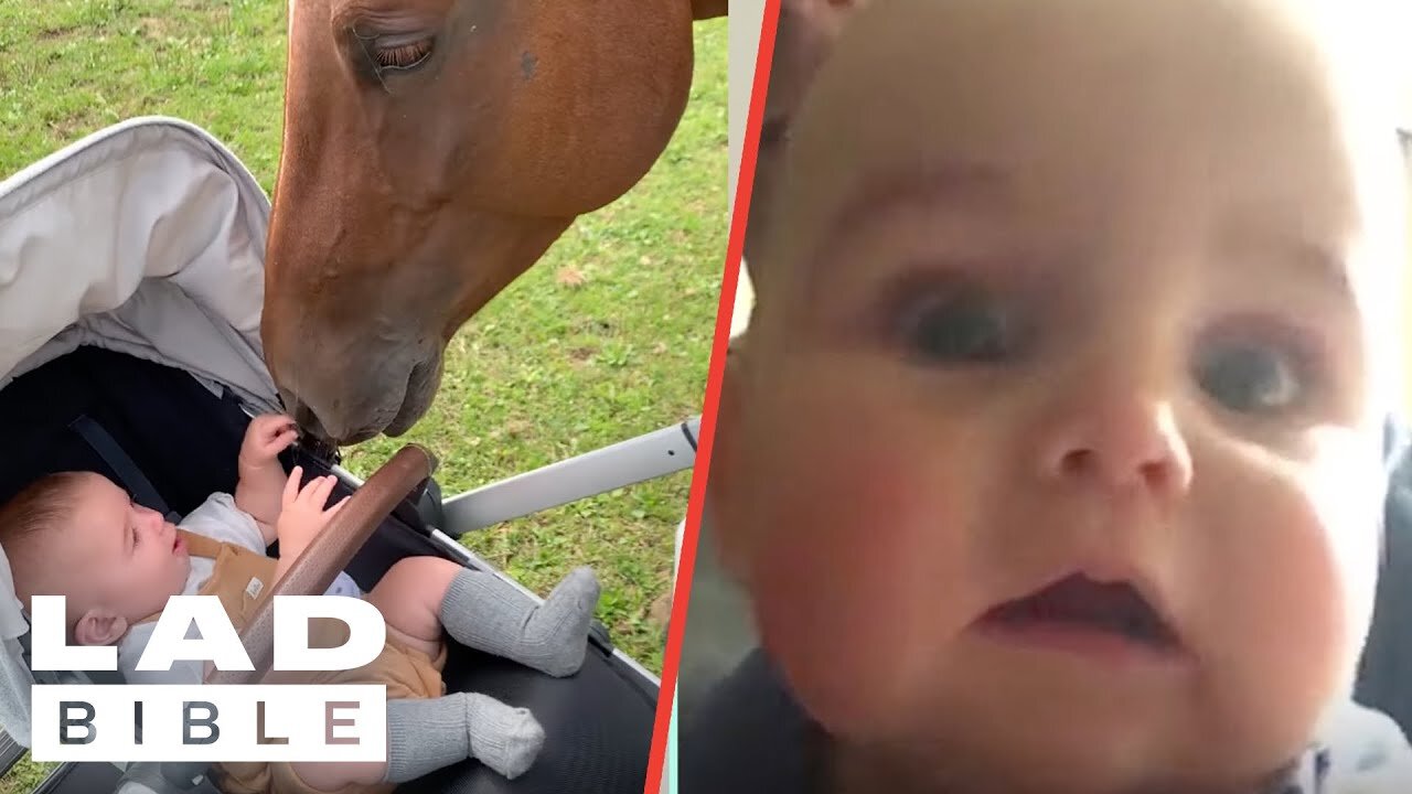 Cute Babies Experiencing Things For The First Time 👶 _ Youngest Lads _ LADbible Extra