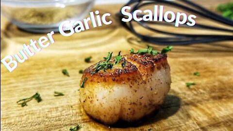 Butter Garlic Scallops - Easy & Delicious Recipe 😍