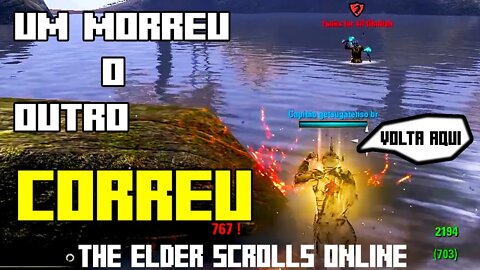 PVP 2x1 Elder Scrolls Online um correu o outro DK fugiu vergonhoso