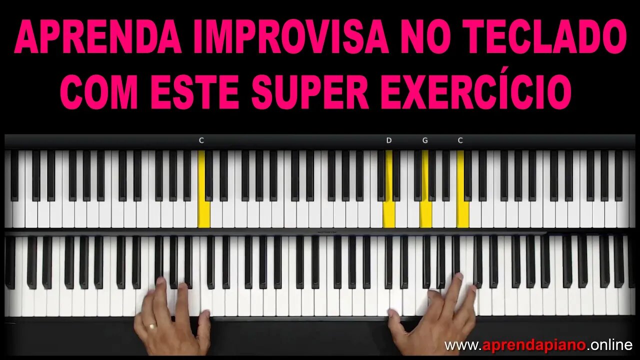 APRENDA A IMPROVISAR NO TECLADO E PIANO COM ESSE SUPER EXERCÍCIO