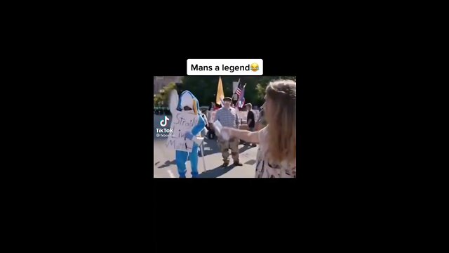 "is this a joke?" she asked the man dressed in a shark costume