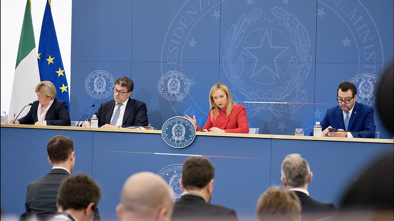 🔴 Conferenza stampa del Presidente del Consiglio Giorgia Meloni sulla nuova manovra di bilancio.