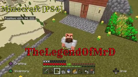 Minecraft Survival [PS4] - Starting a New World with The LegendOfMrD! Let's play!!!