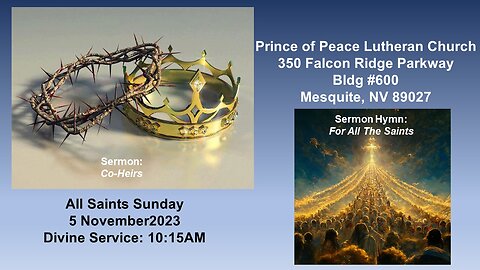 Part 1: All Saints' Sunday 2023 Divine Service