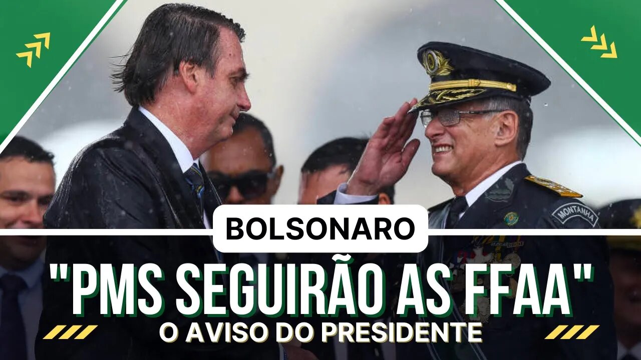 "POLÍCIA MLITAR SEGUIRÁ O EXÉRCITO" || Recado de Bolsonaro 'assusta' jornalista militante