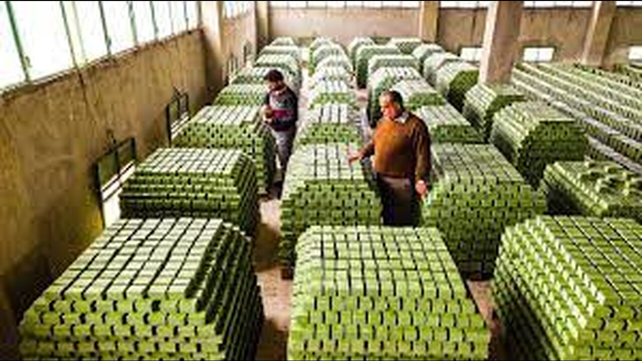 How to Produce Millions of Olive Soap Bar in Traditional Soap Factory - Olive Harvest and Processing