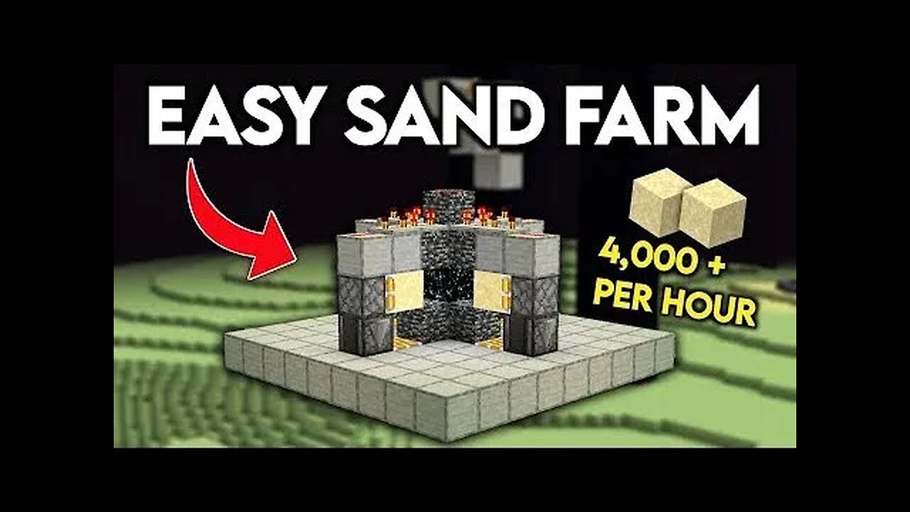 Minecraft automatic sand farm 1.20