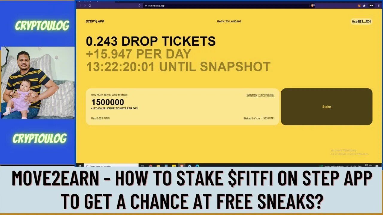 Move2Earn - How To Stake $FITFI On Step App To Get A Chance At Free Sneaks?